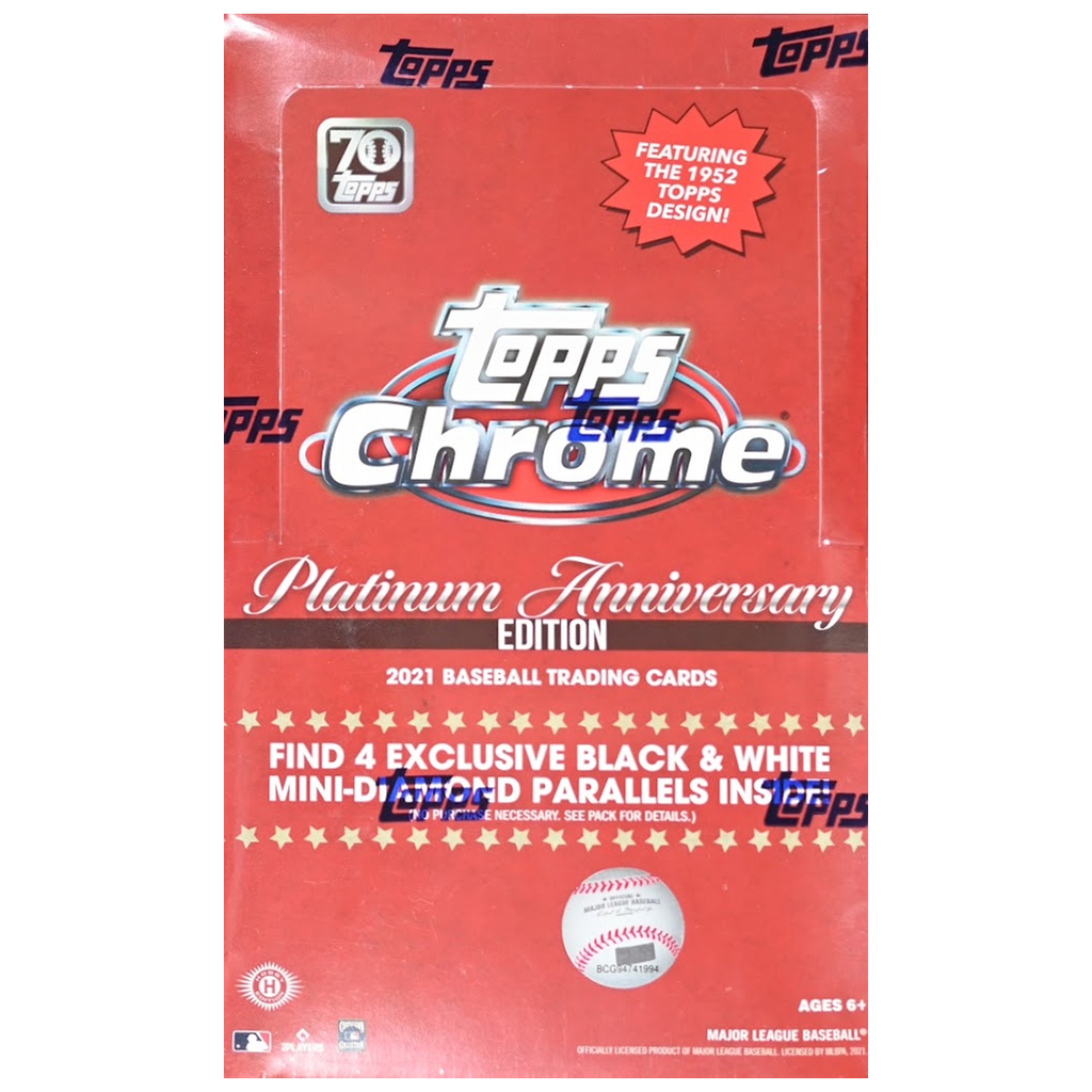 21 Topps Chrome Platinum Anniversary Baseball Lite Box