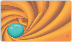 Orange Swirling Orb Playmat - Tym's Customs - Mockup