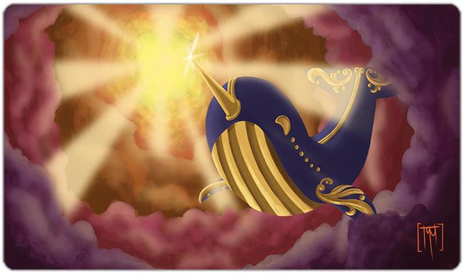 Fantasy Sky Whale Playmat - Tym's Customs - Mockup