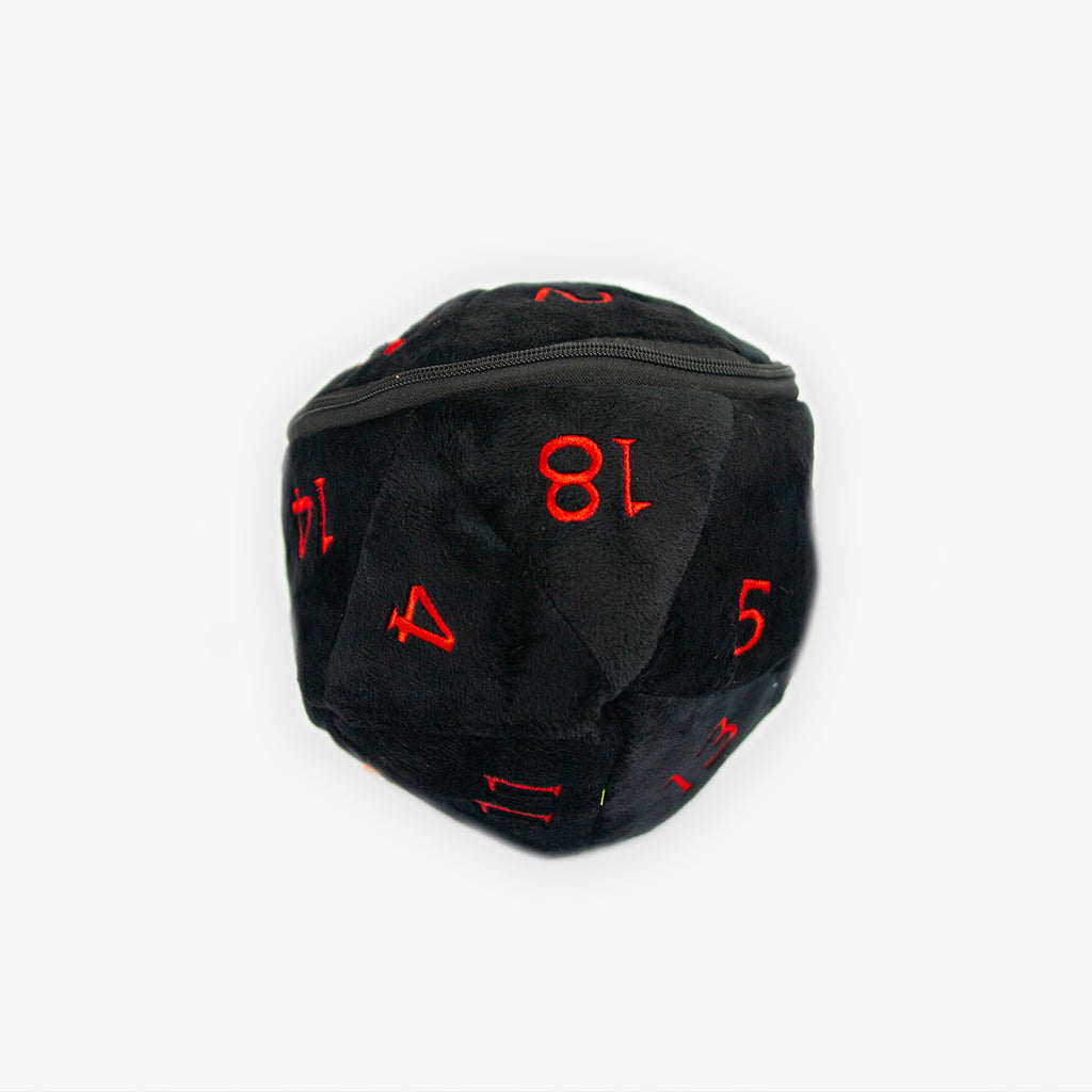 Ultra Pro d20 Plush Dice Bag - Ultra Pro - Mockup - BlackRed