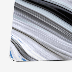 Abstract Marble Playmat - Why Try Designs - Corner - White