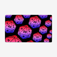 All The Dice Playmat - Why Try Designs - Mockup - Red