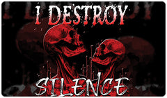 Destroy Silence Playmat - Why Try Designs - Mockup