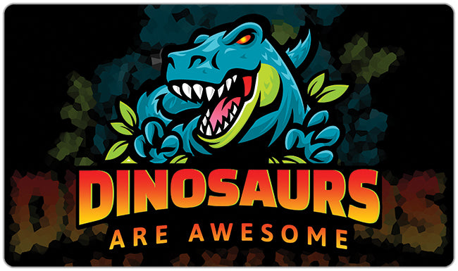 Dinosaurs Are Awesome Playmat - Why Try Designs - Mockup