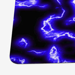 Lightning Pattern Playmat - Why Try Designs - Corner - Blue