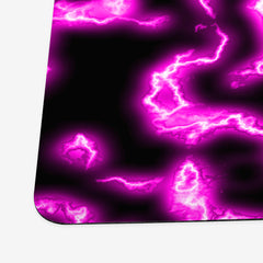 Lightning Pattern Playmat - Why Try Designs - Corner - Pink