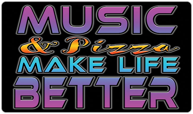 Music & Pizza Make Life Better Playmat - Why Try Designs - Mockup