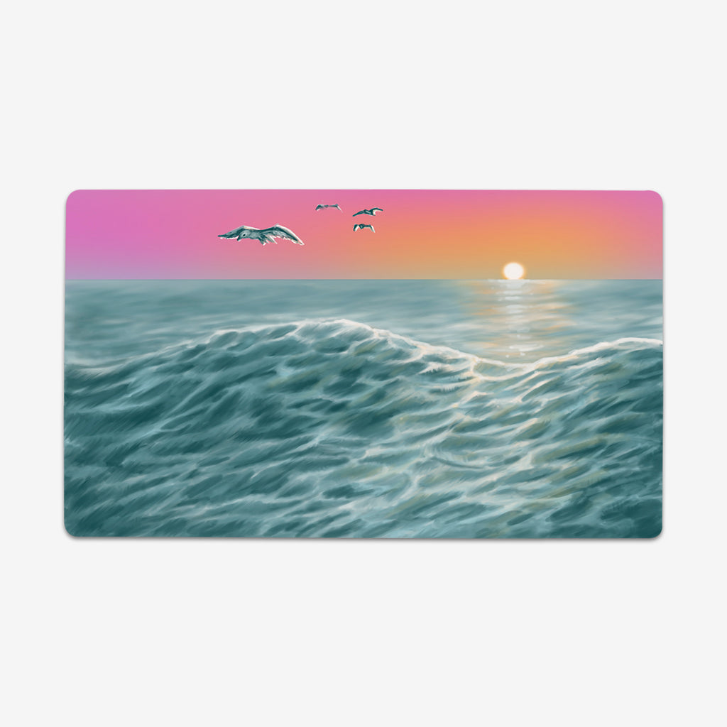 Ocean Sunset Playmat - Why Try Designs - Mockup