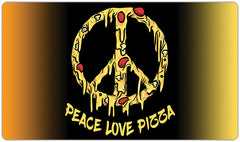 Peace Love Pizza Playmat - Why Try Designs - Mockup