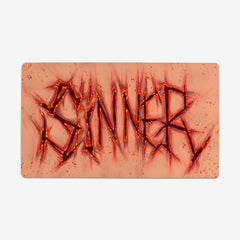 Sinner Playmat - Why Try Designs - Mockup