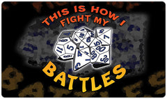 This Is How I Fight My Battles Playmat - Shawnsonart - Mockup