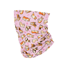 Corgis Face Shield - Colordrilos - Mockup - Pink